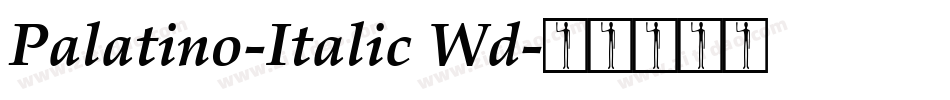 Palatino-Italic Wd字体转换